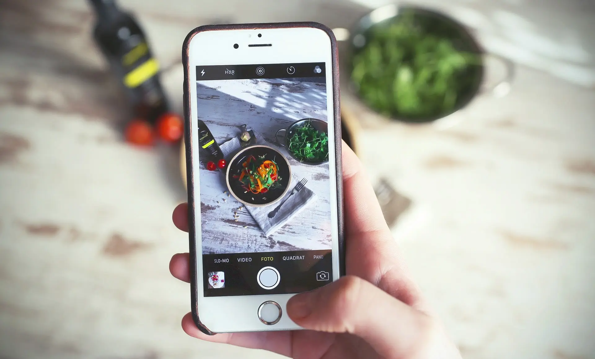 fotografii culinare pentru restaurante, iPhone fotografiere meniu