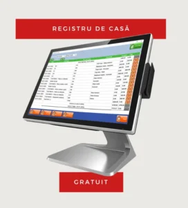registru de casă digital in sistemul soft restaurant VilicoRest. Interfață afișată pe un sistem POS touchscreen.