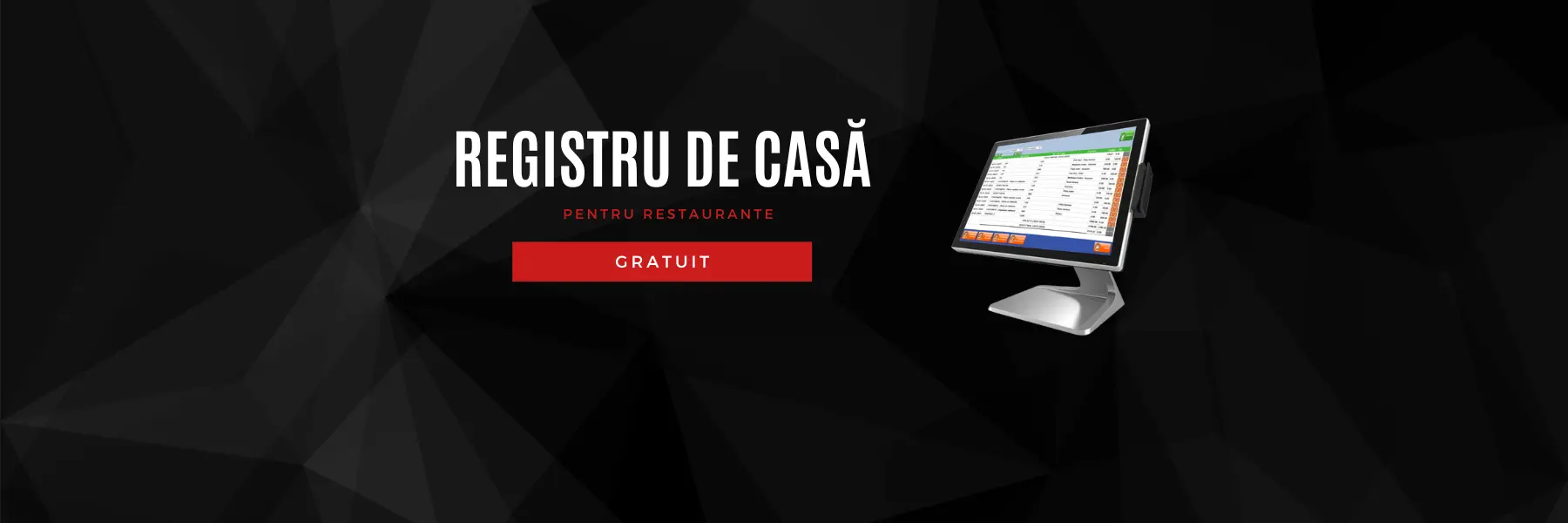 background intunecat cu monitor pe care ruleaza programul registru de casa vilicorest