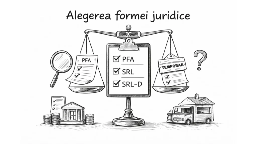 Alegerea formei juridice pentru pizzerie – comparație între PFA, SRL și SRL-D pentru deschiderea unei pizzerii în România